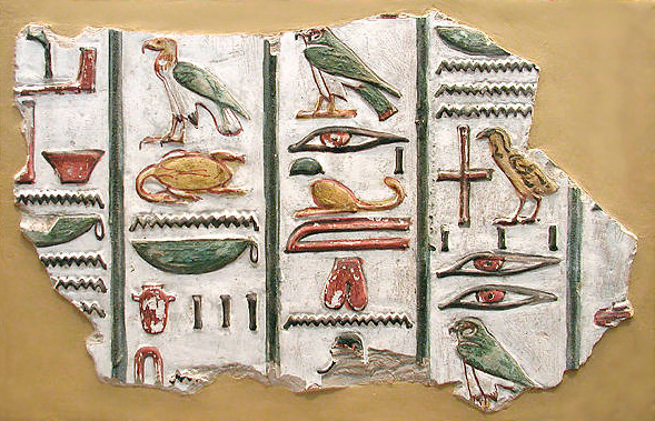 Hieroglif Mesir Kuno Dari Makam Seti I