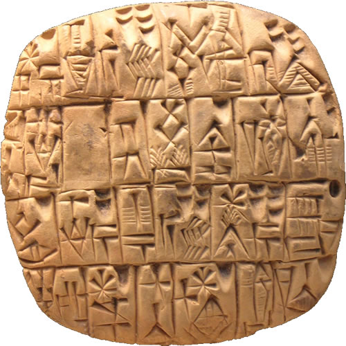 Tulisan Di Tablet Tanah Liat Dari Sumeria