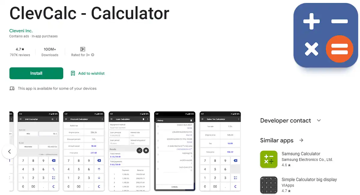 ClevCalc